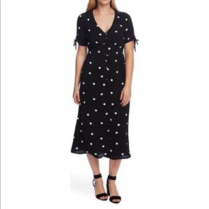 Vince Camuto V-Neck Dot Shirt Dress. NWT!